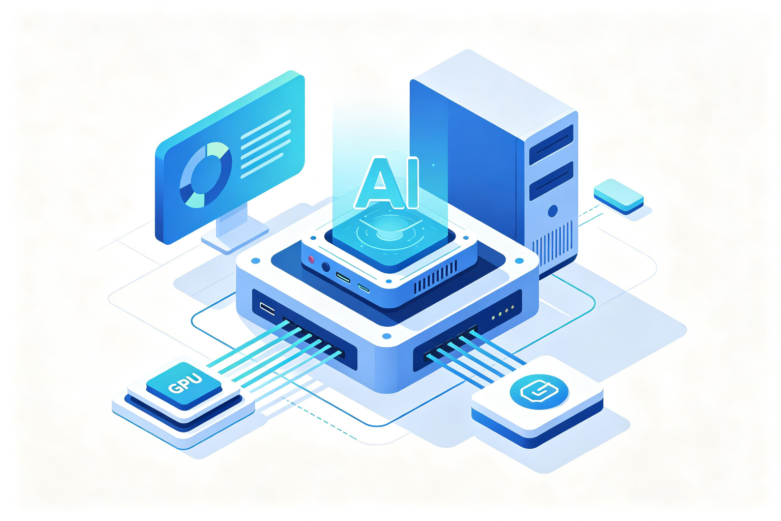 AI compute servers with accelerator chips — the hardware Jalapeño now competes with