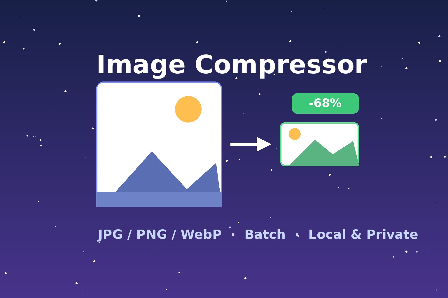 AI Image Compressor - Compress JPG/PNG/WebP Online Free